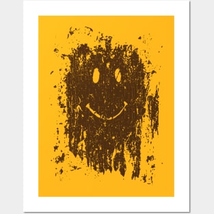 Mud Splatter Smiley Face Vintage Posters and Art